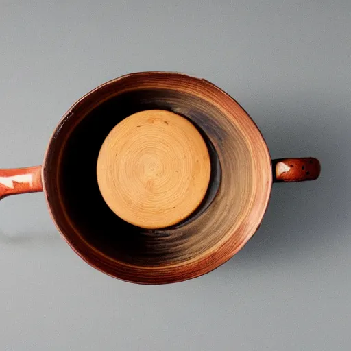 Prompt: the entire universe inside a teacup, wood-fired japanese teapot