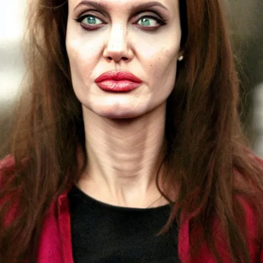 Image similar to zombie ( angelina jolie )