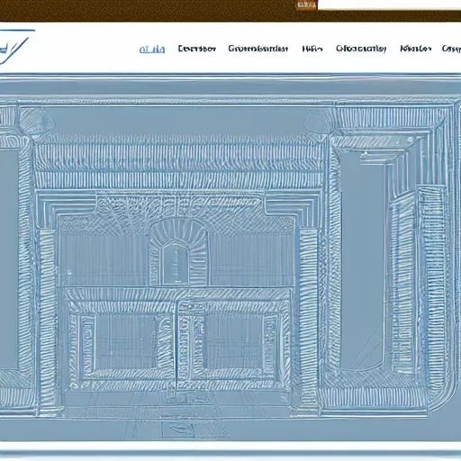 Image similar to detailed intricate blueprint of web - site