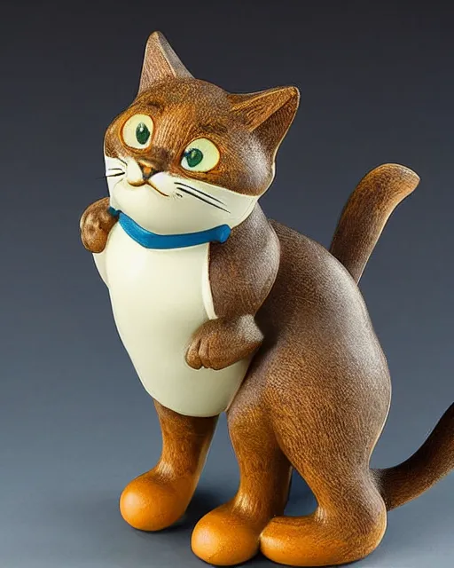 Image similar to disney, discontinued character WAKO CAT , 1940, figurine, detailed product photo