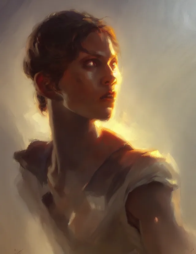 Image similar to awesome stuff. oil painting by award - winning concept artist. backlighting, chiaroscuro.