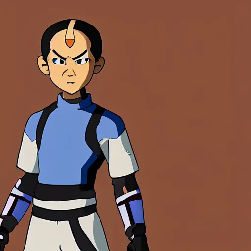 Prompt: Avatar Aang in the style of a pubg skin