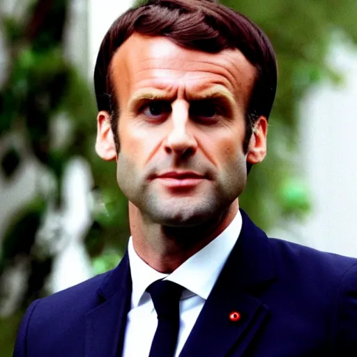 Image similar to forest hair of Emmanuel Macron in American Psycho (1999)