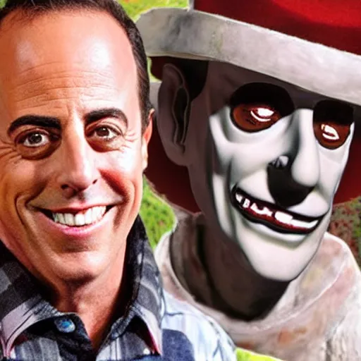 Image similar to jerry seinfeld as freddy krueger