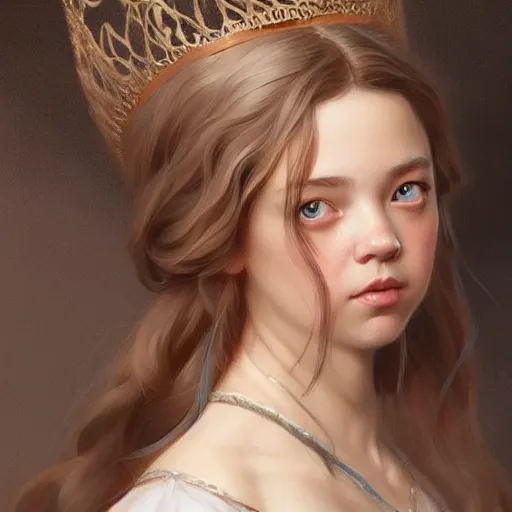 Image similar to beautiful & natural Sydney Sweeney as a 1700s princess by Artgerm and Greg Rutkowski, intricate, elegant, highly detailed, digital painting, artstation, concept art, smooth, sharp focus, illustration,