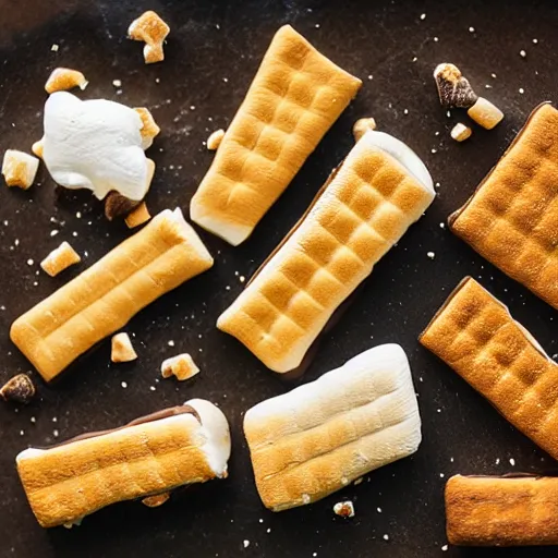 Prompt: a smore, photorealistic, gooey, food photography