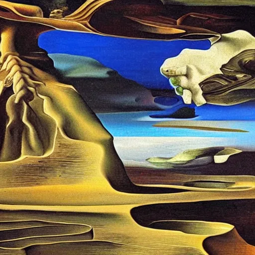 Image similar to A screenshot from Minas Terith, extra detailed, oil painting by Salvador Dali