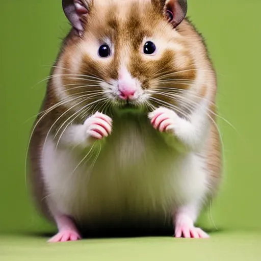 Image similar to a feline hamster - cat - hybrid, animal photography