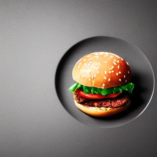 Prompt: hamburger made out of chewing gum with cheese running down bun, hyper realistic, award winning food photography