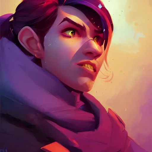 Image similar to handsome rogue portrait, maya ali mage, gloomhaven, dynamic lighting, gaudy colors, octane render aesthetic, matte painting concept art, official fanart behance hd artstation by jesper ejsing, by rhads and makoto shinkai and lois van baarle and ilya kuvshinov and rossdraws