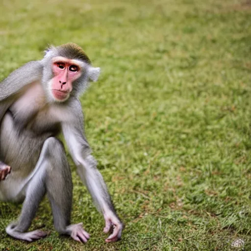 Prompt: Disco dance macaque