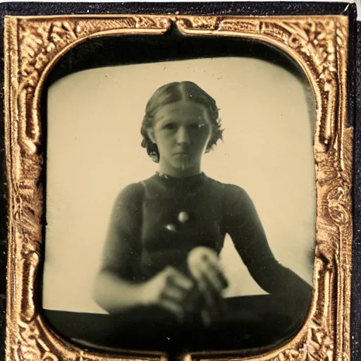 Prompt: tintype photo, underwater, girl riding the lochness monster