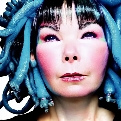 Prompt: bjork album cover