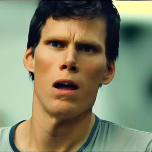 Image similar to Live Action Still of Jerma in Napoleon Dynamite, real life, hyperrealistic, ultra realistic, realistic, highly detailed, epic, HD quality, 8k resolution, body and headshot, film still