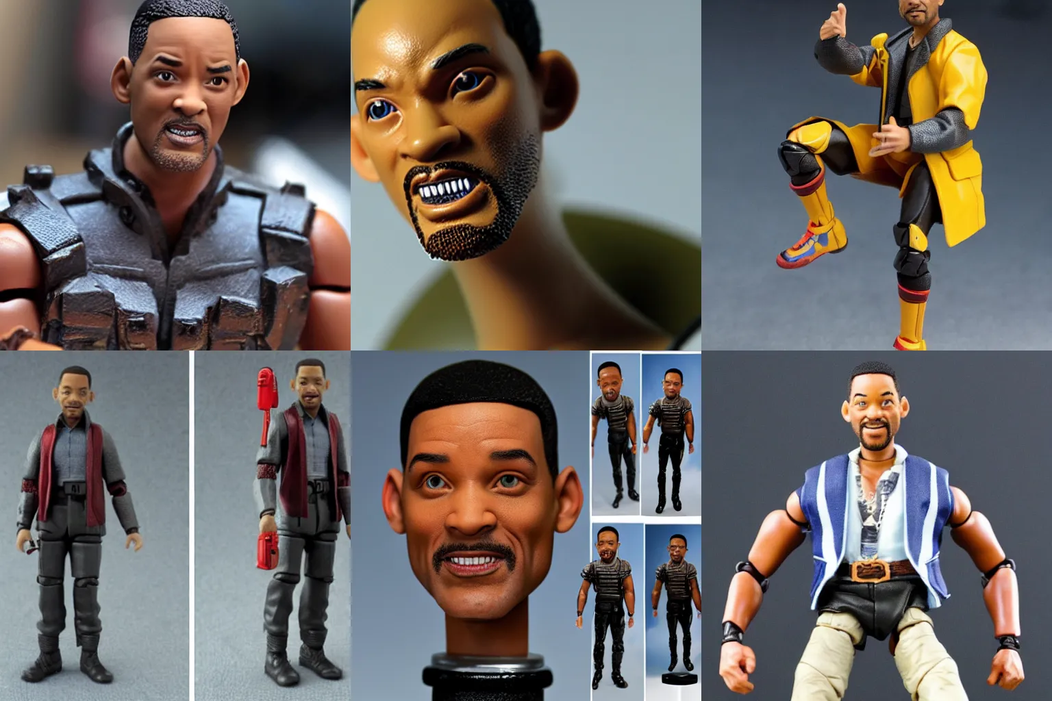 Prompt: action figure of will smith