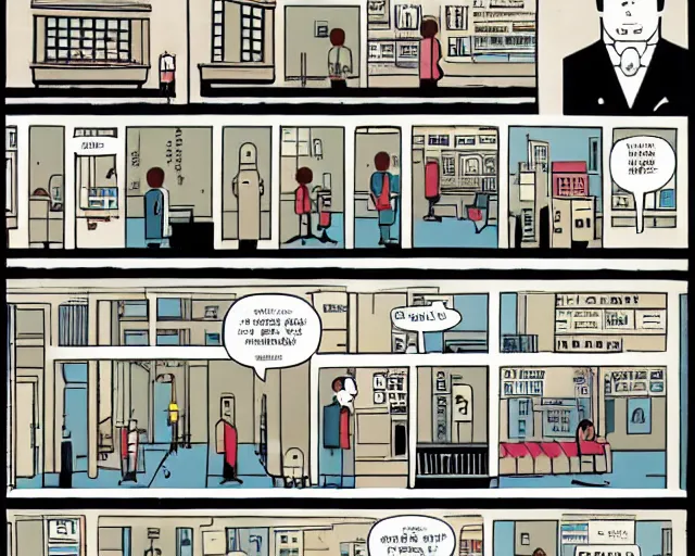 Image similar to chris ware