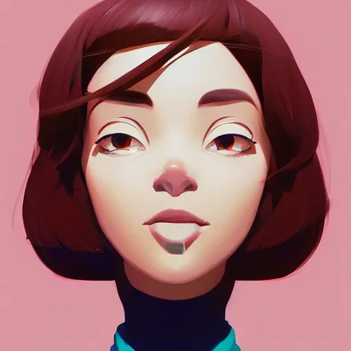 Image similar to face icon stylized minimalist breakfast at tiffany's, loftis, cory behance hd by jesper ejsing, by rhads, makoto shinkai and lois van baarle, ilya kuvshinov, rossdraws global illumination