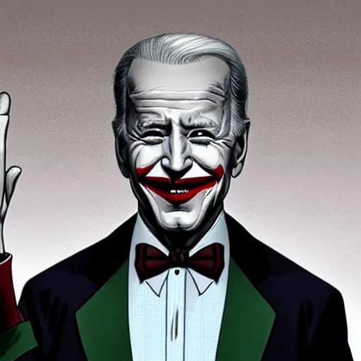 Prompt: Joe Biden as The Joker