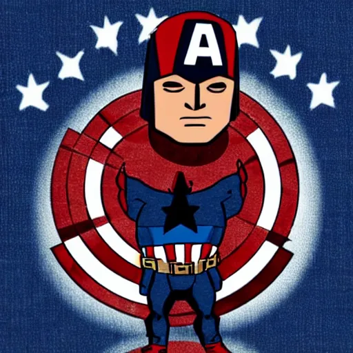 Image similar to captain america obama