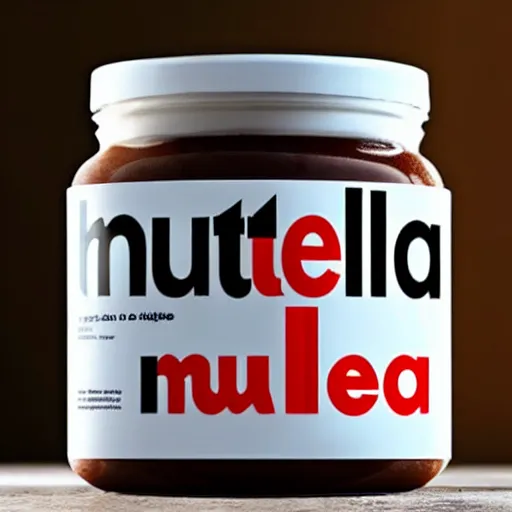 Image similar to nutella jar designed by the company apple