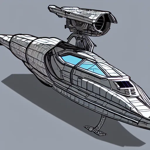 Prompt: anime personal spaceship