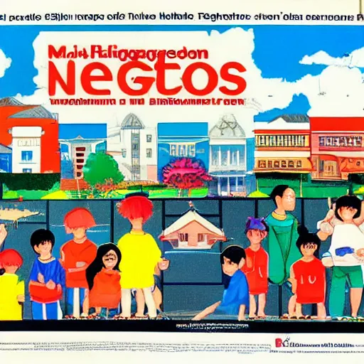 Prompt: 1 9 9 0 s singaporean public education poster for neighbourhoods