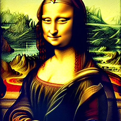 Prompt: The Mona Lisa as a cat, painting by Leonardo Da Vinci, renaissance art, oil on canvas