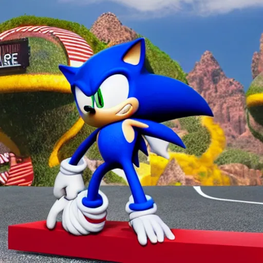 Image similar to sonic the hedgefund, photo