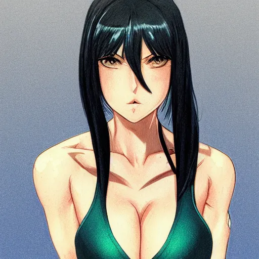 Image similar to upper body portrait of a Nico Robin, drawn by WLOP, by Avetetsuya Studios, attractive character, colored sketch anime manga panel, trending on Artstation