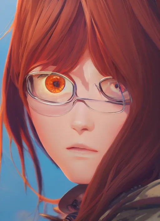 Image similar to highly detailed portrait of asuka langley soryu, stephen bliss, unreal engine, loish, rhads, makoto shinkai and lois van baarle, ilya kuvshinov, rossdraws, global illumination, radiant light, detailed and intricate environment