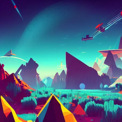 Image similar to i wonder how long this channel will last for no mans sky anton fadeev asher brown durand 8 k resolution