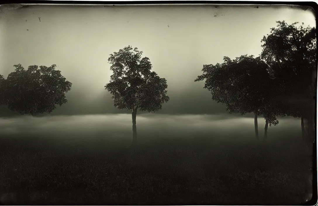 Prompt: line density is used for rendering light and shadow. the little garden of paradise the horizon dissolves in mists intact flawless ambrotype from 4 k criterion collection remastered cinematography gory horror film, ominous lighting, evil theme wow photo realistic postprocessing daguerreotype shapely piece of music photograph by robert adams