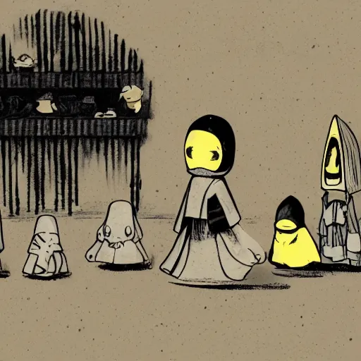 Image similar to six from little nightmares, little nightmares