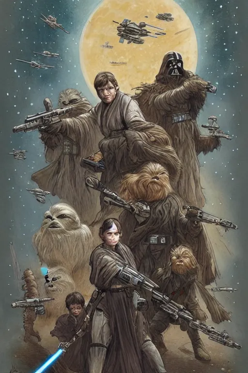 Image similar to star wars, by jean - baptiste monge