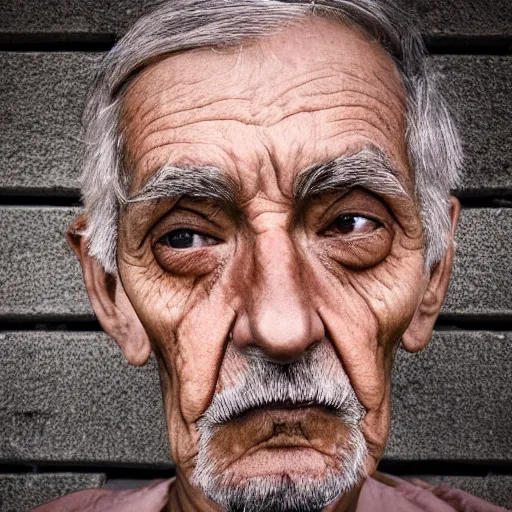 Image similar to half face wise old man, half face young boy, meditation, photorealistic, intricate, elegant, hamingway.