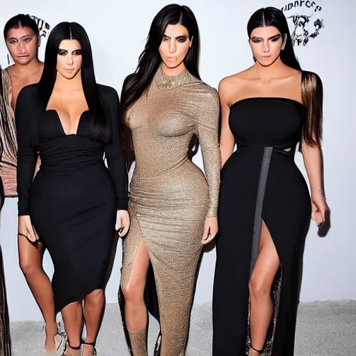 Prompt: the kardashians living in poverty