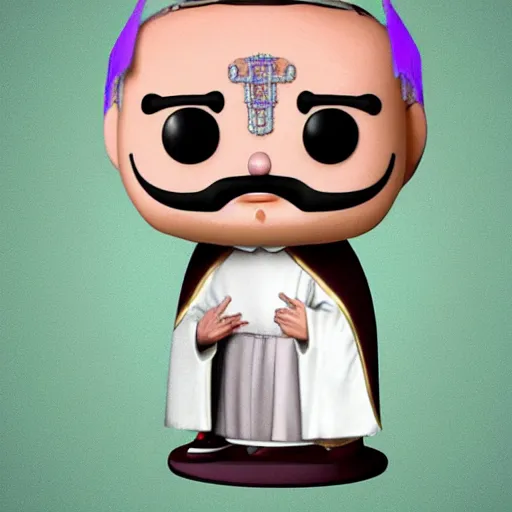 Image similar to The Pope as a funko pop, artstation