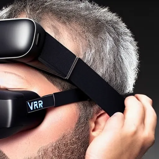 Prompt: a vr glasses designed by jon ive