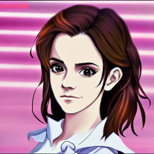 Image similar to Emma Watson as an anime girl