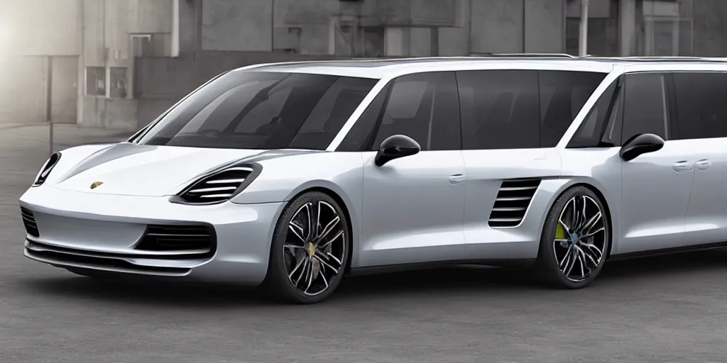 Image similar to “2021 Porsche Minivan, ultra realistic, 4K, high detail”