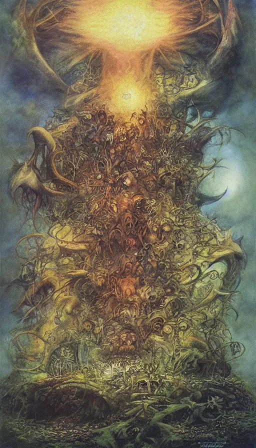 Image similar to the end of the world, by brian froud