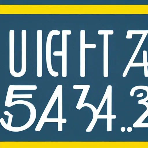 Image similar to yellow text with a black outline that says the number 5 4 %, light blue background