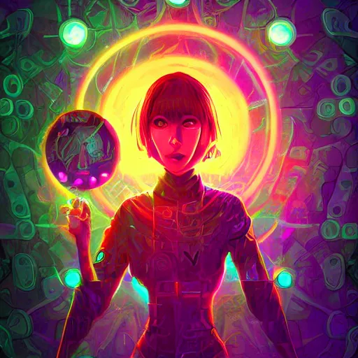 Image similar to skill magic geek inside matrix deepdream radiating a glowing aura stuff loot legends stylized digital illustration video game icon artstation lois van baarle, ilya kuvshinov, rossdraws,