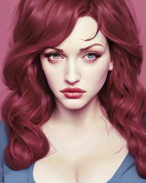 Image similar to a beautiful gina gershon christina hendricks kat dennings dolly parton instagram model by wlop and ilya kuvshinov and artgerm, symmetrical eyes, aesthetic, gorgeous, stunning, alluring, attractive, artstation, deviantart, pinterest, digital art