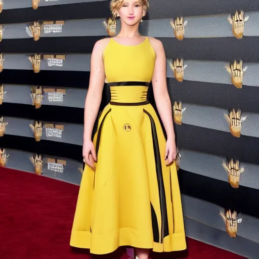 Prompt: Jennifer Lawrence as a bee