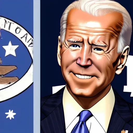 Image similar to joe biden in hunter x hunter highly detailed and of great quality