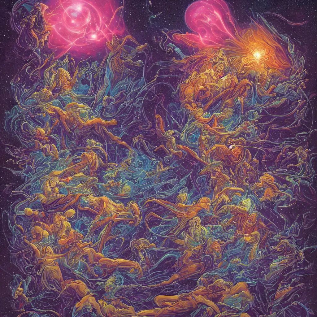 A Cosmic Convergence Within An Astral Apocalypse By Stable Diffusion 