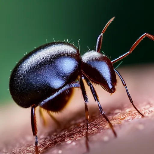 Image similar to an award winning portrait photo of an ant