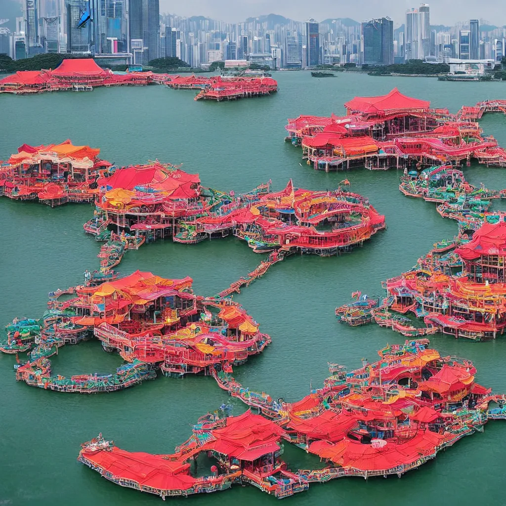 Image similar to the iconic hong kong floating restaurant jumbo kingdom has relocated to singapore