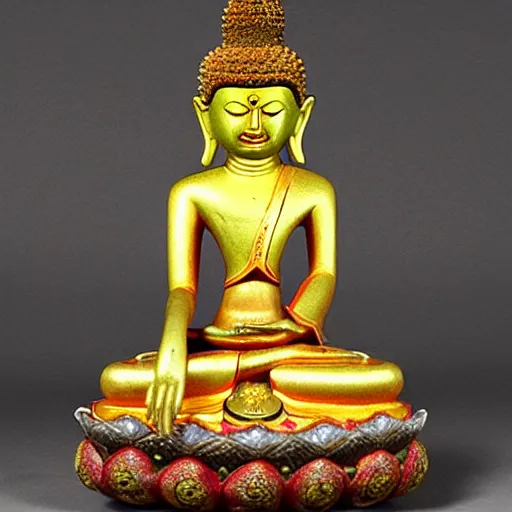 Prompt: Buddhist paraphernalia